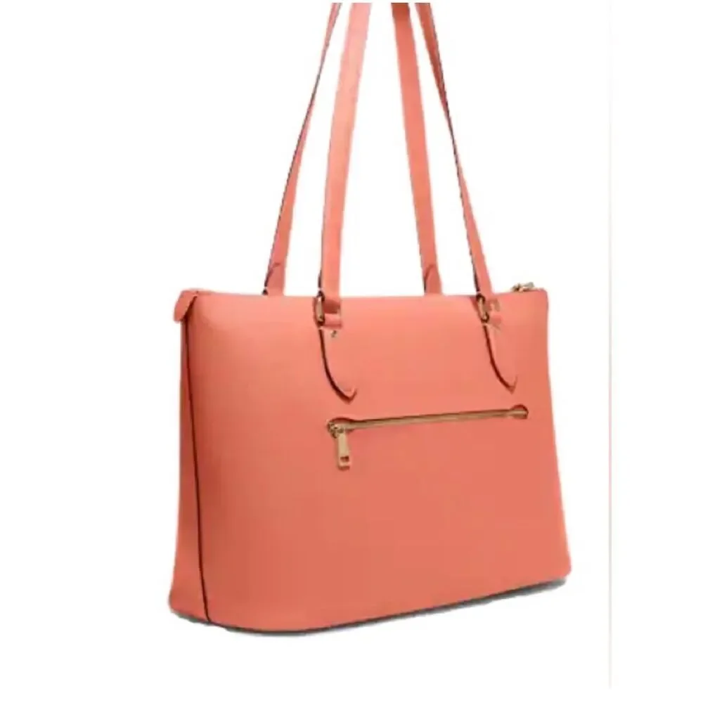 🔥🎁NWT! Coach Gallery Tote Handbag Light/Coral CH285 Msrp:$378.00